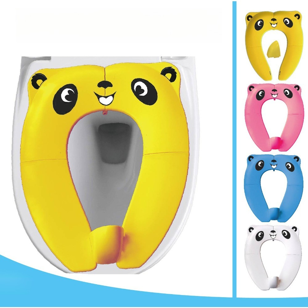 Toddler Potty Training Seat - Asiento de Inodoro Plegable Portátil Antideslizante