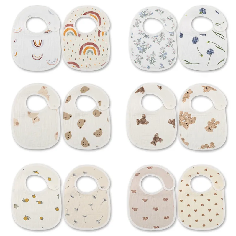 Baby Products Kit - Baberos impermeables de algodón para bebé,