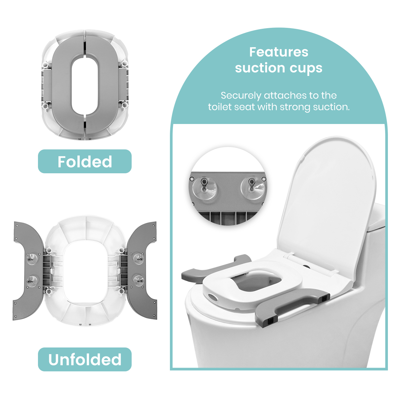 Orinal portátil Go 2 en 1, asi - Toddler Potty Training Seat reseña y precio